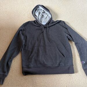 Champion Dark Gray Hoodie with Logo